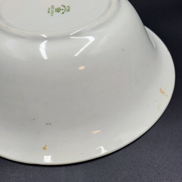 Vintage Bowl Floral Imperial Semi Porcelain Myott Son England Read - Picture 7 of 10